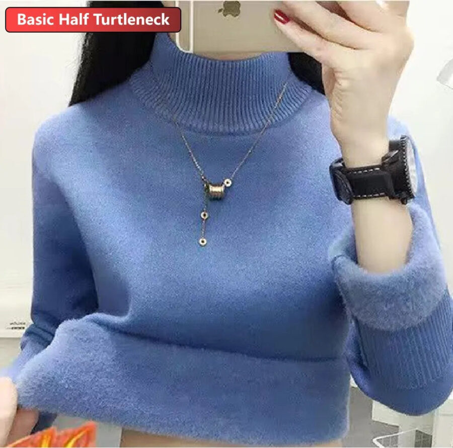 Suéter Feminino de Inverno em Lã Forrado Fnac - Imagem 4