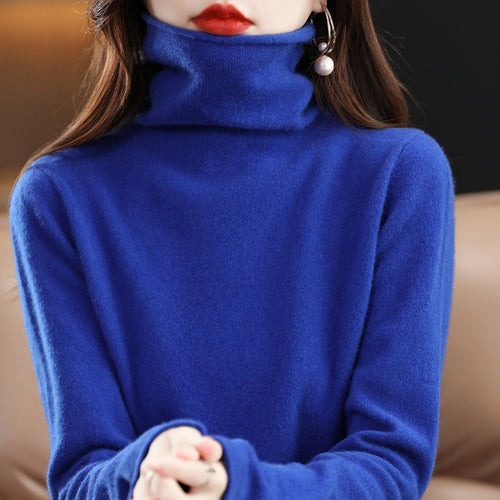 Suéter Feminino de Lã Gola Alta Fnac - Imagem 14