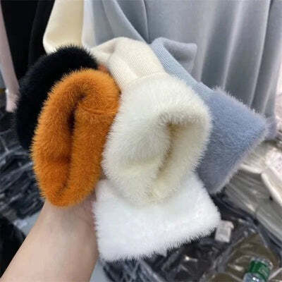 Suéter de Inverno Feminino de Lã Forrado Fnac - Imagem 9