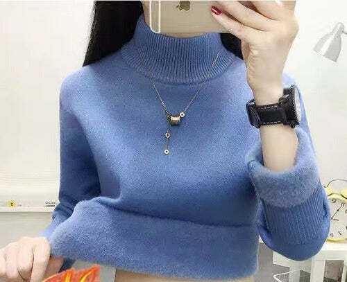 Suéter de Inverno Feminino de Lã Peluciado Fnac - Imagem 10