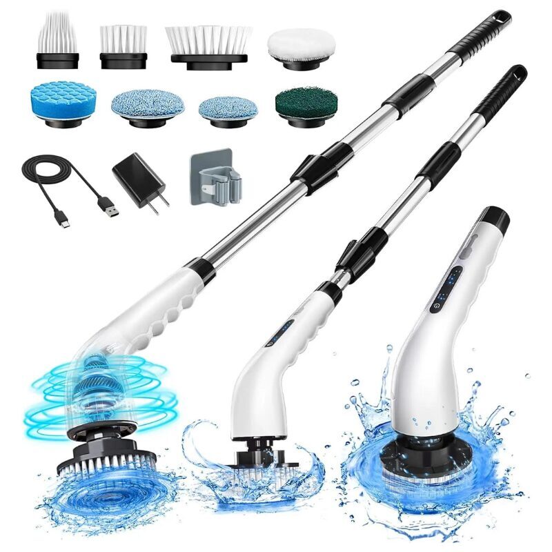 Escova Elétrica 7 em 1 Para Limpeza Profunda - PowerClean 360°