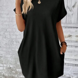 Vestido Feminino Básico com Bolso Lateral Fnac