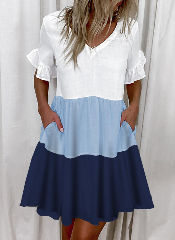 Vestido Feminino Estampado Solto com Bolsos Fnac - Imagem 3