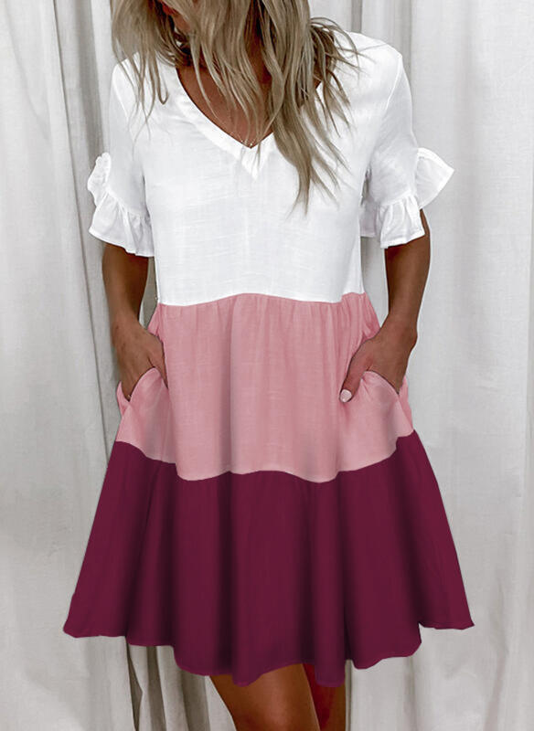 Vestido Feminino Estampado Solto com Bolsos Fnac - Imagem 4