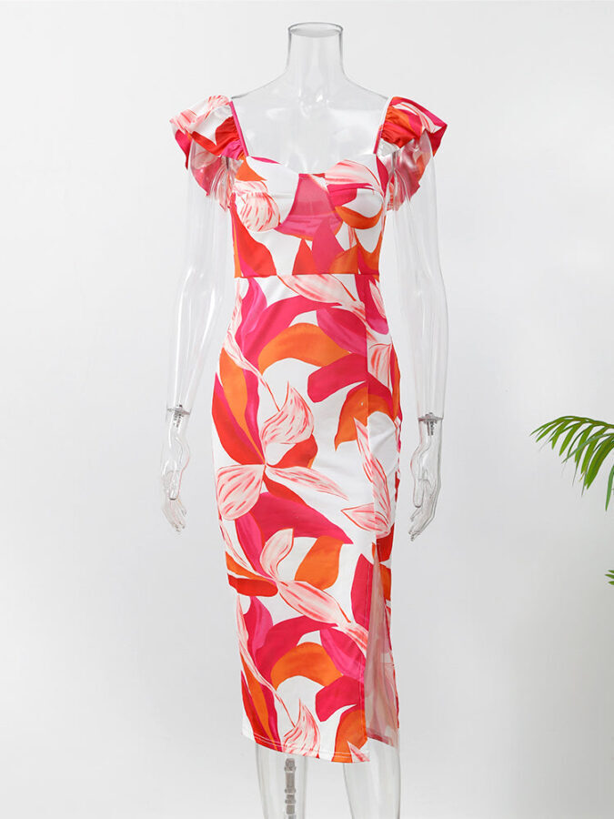 Vestido Feminino Estampado Vintage Fnac - Imagem 5