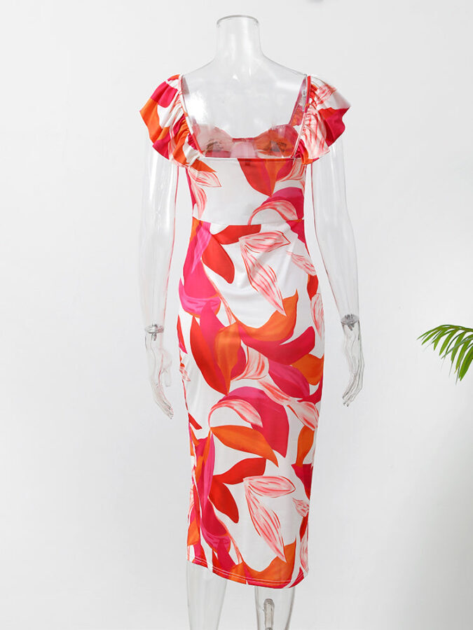 Vestido Feminino Estampado Vintage Fnac - Imagem 6