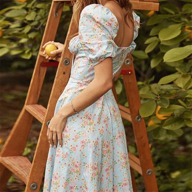 Vestido Feminino Slim Fit Floral de Verão Fnac - Imagem 5