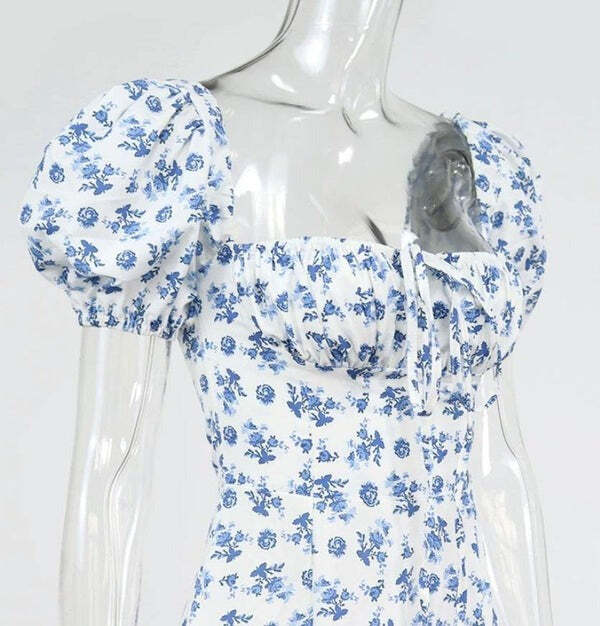 Vestido Feminino Slim Fit Floral de Verão Fnac - Imagem 13