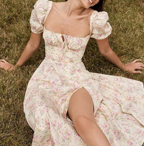 Vestido Feminino Slim Fit Floral de Verão Fnac - Imagem 4