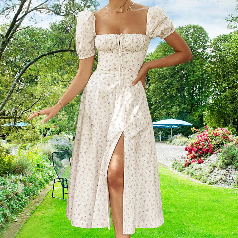 Vestido Feminino Slim Fit Floral de Verão Fnac - Imagem 8
