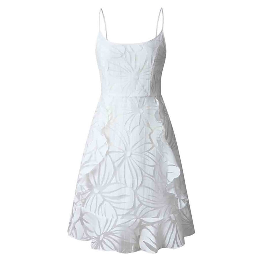 Vestido Feminino de Verão Curto Plissado Fnac - Imagem 9
