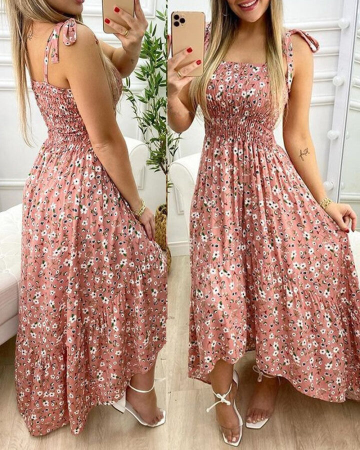 Vestido Feminino de Verão Floral Longo Fnac - Imagem 3