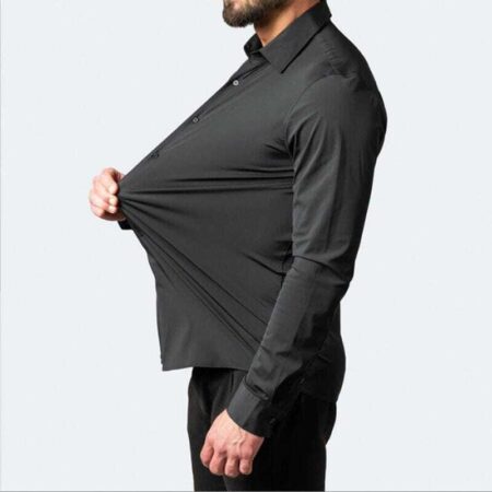 Camisas Flexível Comfort Tecido Seda Gelo - COMPRE 1 LEVE 2 - Imagem 3
