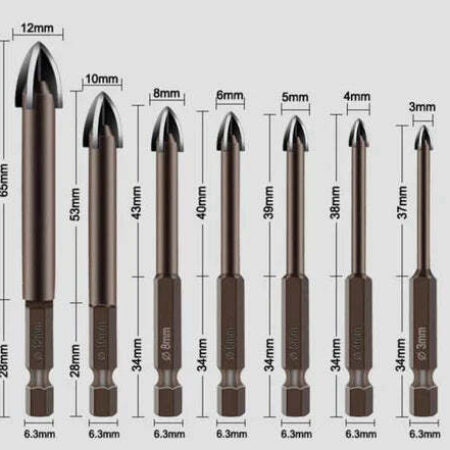 Kit 7 Brocas Universal Max Drill - Imagem 2