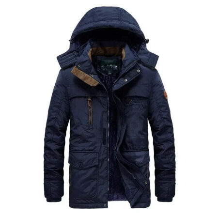Jaqueta Masculina de Inverno com Capuz Forrada com Lã Fnac - Imagem 12