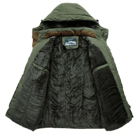 Jaqueta Masculina de Inverno com Capuz Forrada com Lã Fnac - Imagem 6
