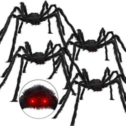 Decoração Ao Ar Livre De Halloween Furry Spider*4