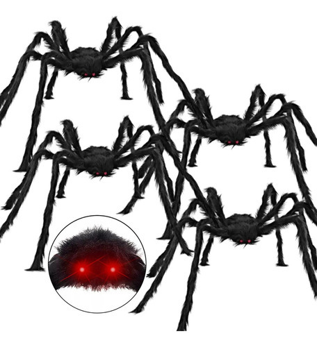 Decoração Ao Ar Livre De Halloween Furry Spider*4
