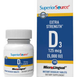 Fonte Superior De Vitamina D3 Força Extra 5.000 Ui 100