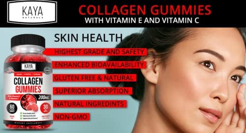 Gomas De Colágeno Kaya Naturals Para Homens E Mulheres - Su - Imagem 6