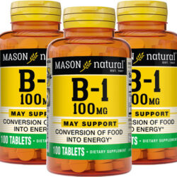 Mason Natural Vitamina B1 (tiamina) 100 Mg - Conversão Saudá