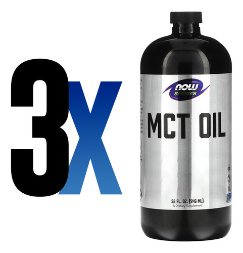 Óleo De Mct Now Foods 946 Ml Puro Importado 3un - Imagem 2