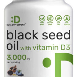 Suplemento Deal Óleo De Semente Negra 3000mg Com Vitamina Di
