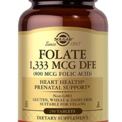 Solgar Folato 1.333 Mcg Equivalente De Folato Dietético (80