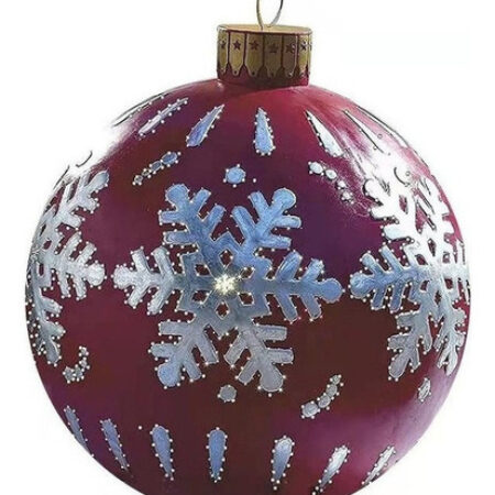 Bola Inflável Gigante Da Decoração Do Pvc Do Natal 60cm - Imagem 2