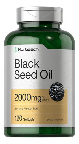 Óleo De Semente Preta 2000mg | 120 Cápsulas Softgel | Compri