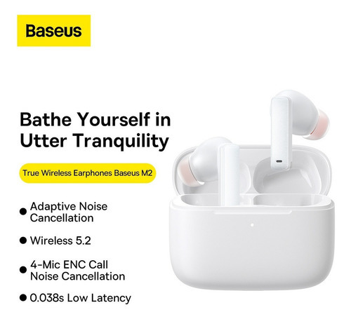 Fones De Ouvido Bluetooth Baseus M2 Tws Cancelamento De Ruíd - Imagem 5