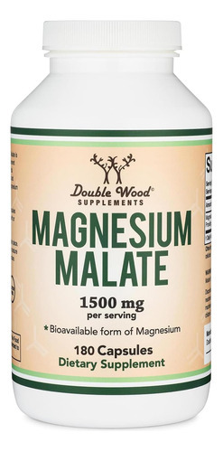 Cápsulas De Malato De Magnésio (contagem De 180) - 1.500 Mg