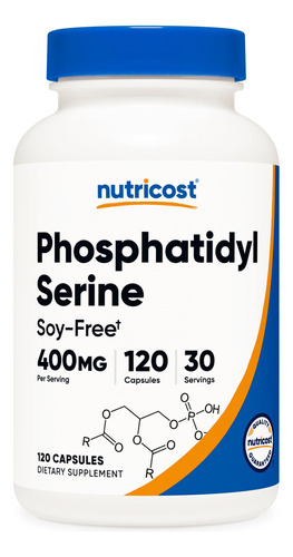 Suplemento Nutricost Fosfatidilserina 400 Mg 120 Cápsulas