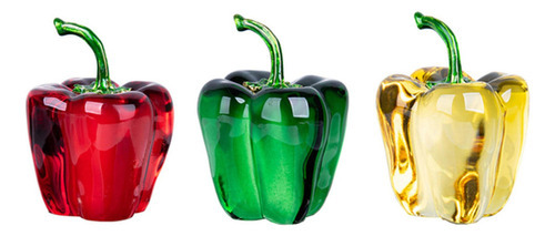 3 Peças De Cristal Escultura De Frutas Arte Estante De - Imagem 10