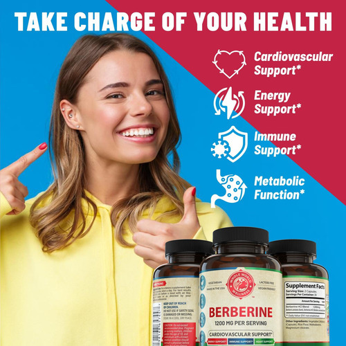 Suplemento De Berberina - Berberina Premium 1200mg Por Porçã - Imagem 4