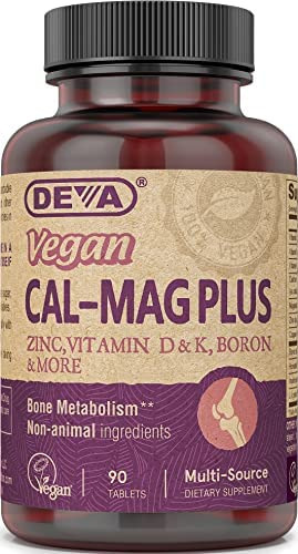 Deva Vegan Vitamins Cal-mag Plus, 90 Count