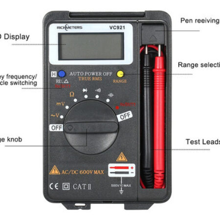 Richmeters Handheld Mini Multímetro Digital Multifunções - Imagem 5
