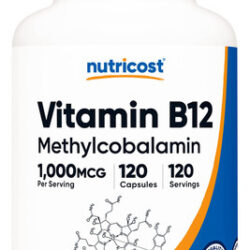 Suplemento Nutricost Vitamina B12 1000mcg 120 Cápsulas