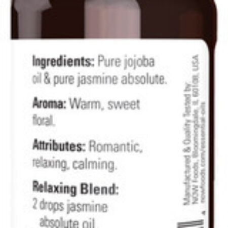 Mistura De Óleo Jasmim Absoluto Now Foods 30ml Importado 5un - Imagem 3