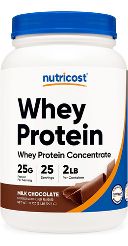 Nutricost Whey Protein Concentrate (chocolate) 2lbs - Sem G