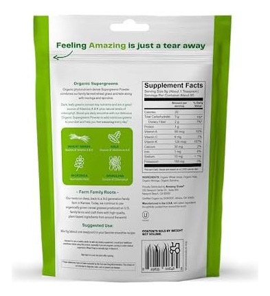 Incrível Grass Super Greens Booster: Mistura De Smoothie De - Imagem 6