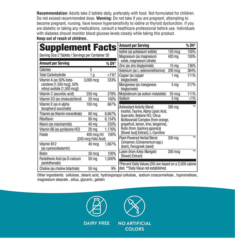 Suplemento Multivitamínico Diabético Nature"s Way Completia - Imagem 5