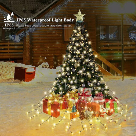 Yiyi Decoração De Árvore De Natal Com Luzes De Corda De 2023 - Imagem 5