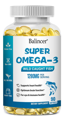 Suplementos De Óleo De Peixe Ômega 3, 1280 Mg De Ácidos Grax
