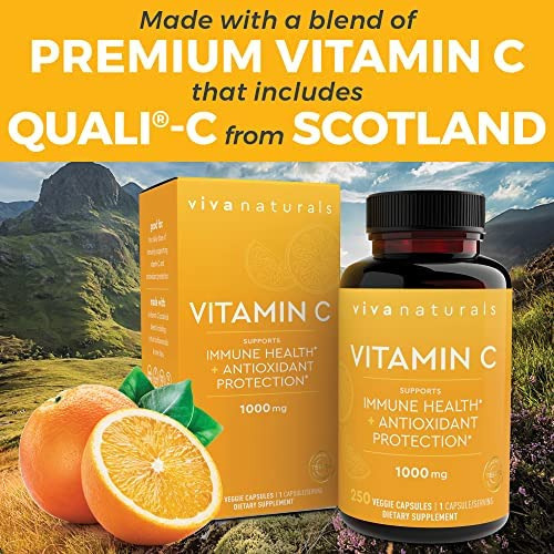 Viva Naturals Vitamina C 1000mg - Suplementos De Vitamina C - Imagem 2