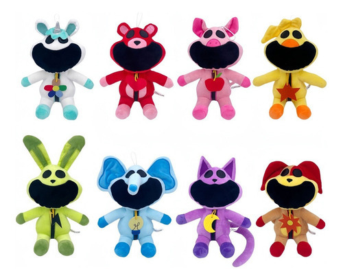 . .. Conjunto De 8 Bonecos De Pelúcia 2024 Novas Criaturas