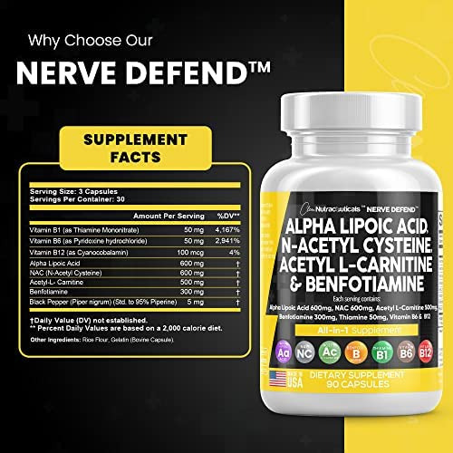 Ácido Alfa Lipóico 600 Mg N-acetil Cisteína 600 Mg Acetil L - Imagem 3