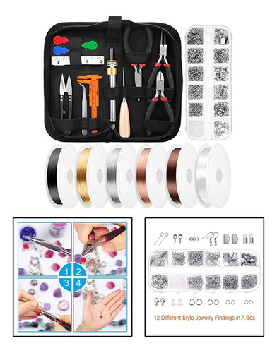 Kit De Ferramentas Para Fabricação De Joias, Alicates, Fios - Imagem 6