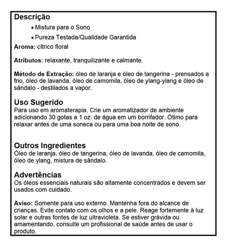 Mistura De Óleo P/sono Now Foods 30ml Importado 4un - Imagem 5