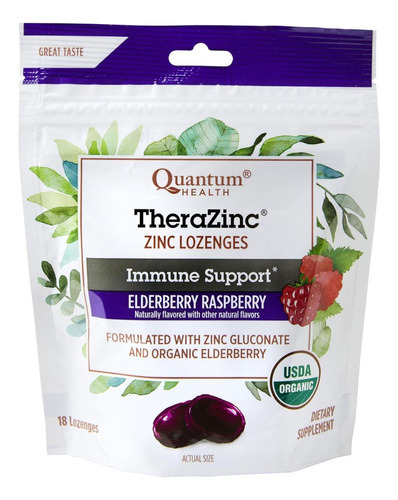 Quantum Health Therazinc Pastilhas De Zinco Orgânico Sabugue
